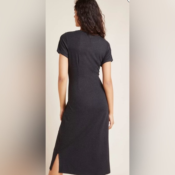 Anthropologie Draped Front Short Sleeve Dress Size Medium - Picture 6 of 11